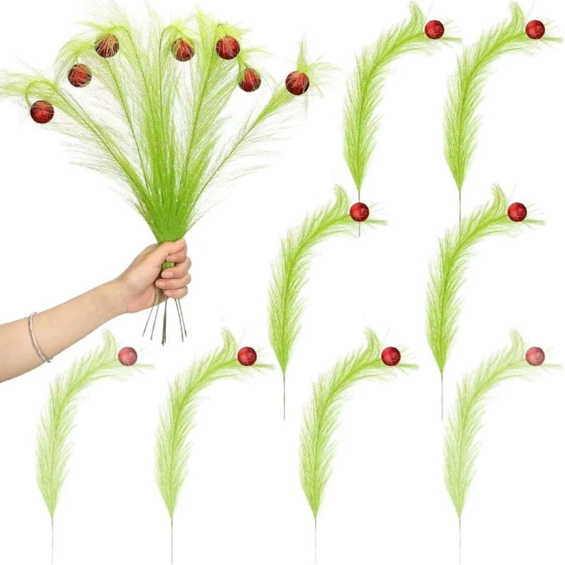 Christmas Twisted Green Branch - Pampas Grass Decor review and price