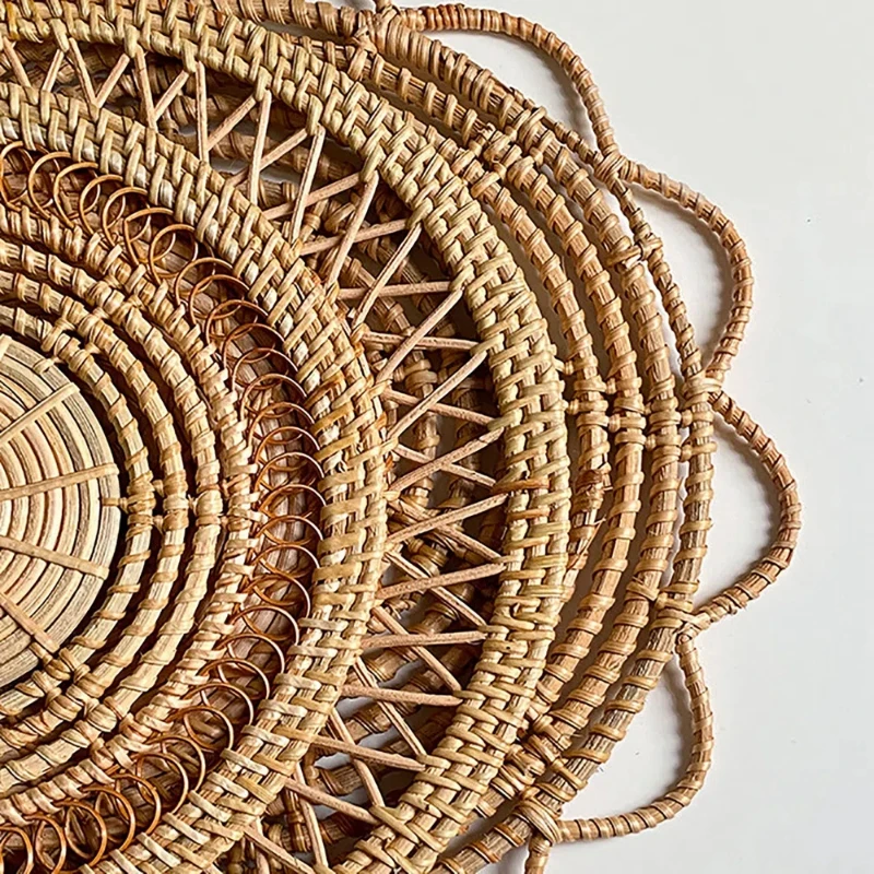 Round Wicker Tray Rattan Woven - Rattan Plant Basket review and price