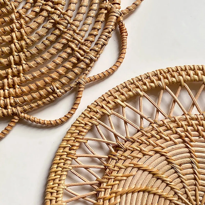 Round Wicker Tray Rattan Woven - Rattan Plant Basket review and price