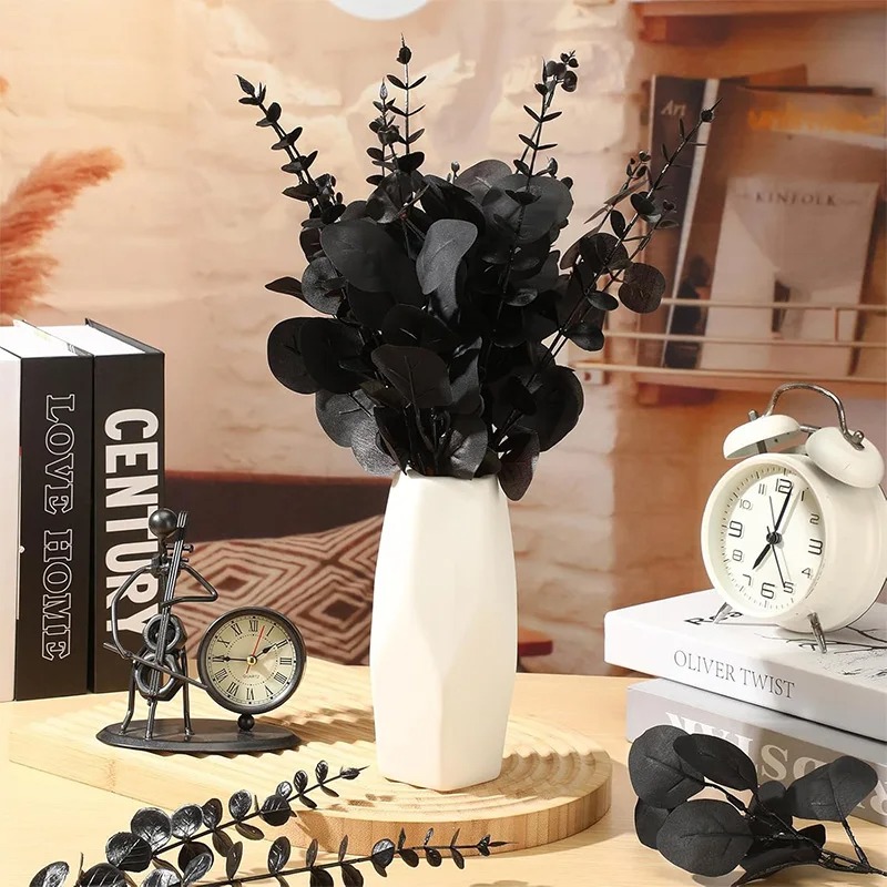 Black Eucalyptus Leaves Stems  - Pampas Grass Decor review and price