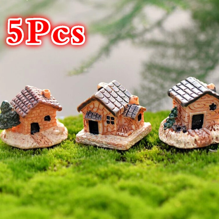 5Pcs Mini Doll House Stone Hou - Home Decor Za review and price