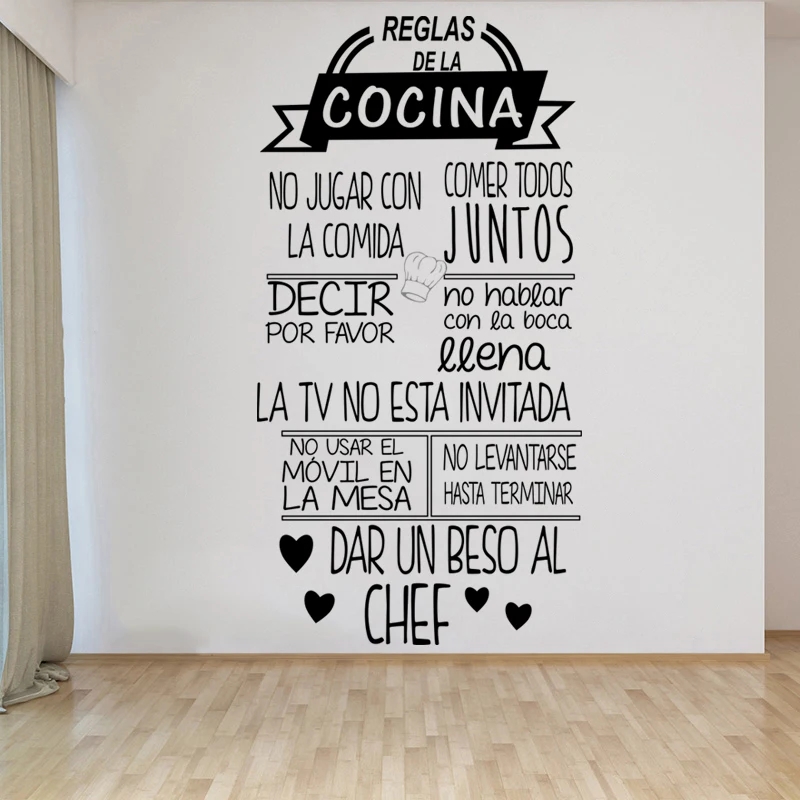 1 pc nice Reglas De La Cocina  - Home Decor Indonesia review and price