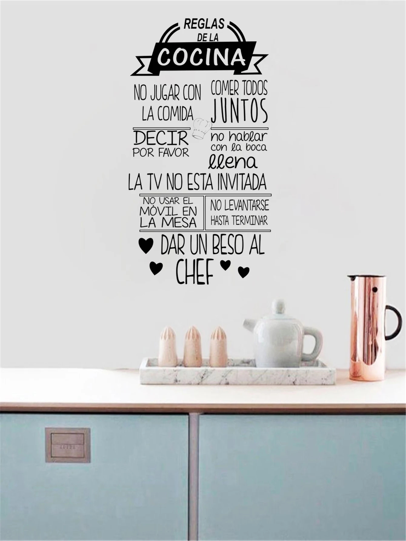 1 pc nice Reglas De La Cocina  - Home Decor Indonesia review and price