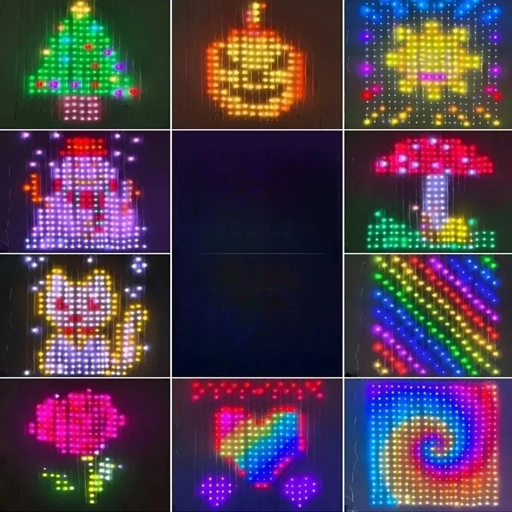 LED Pixel Curtain Lights Bluet - Home Decor Free App review and price