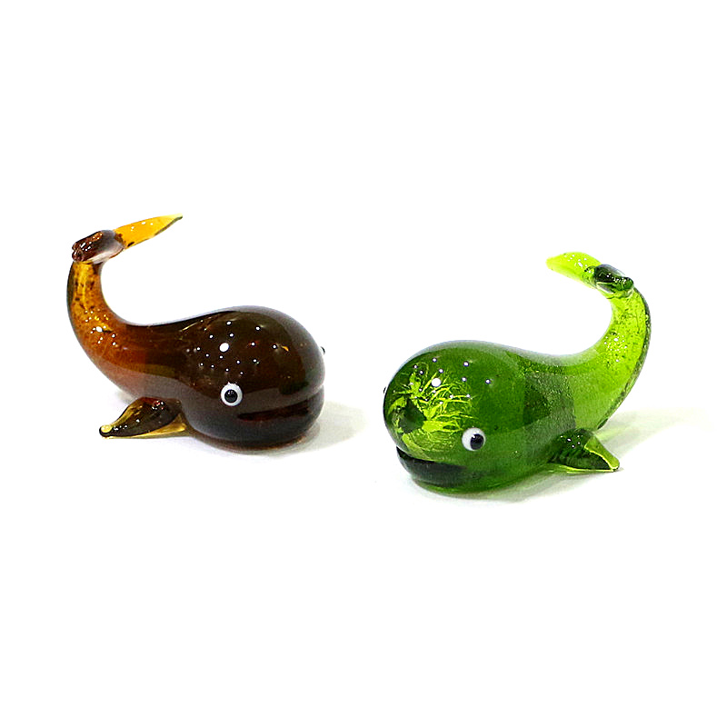 Murano Glass Whale Miniature F - Home Decor Y2K review and price