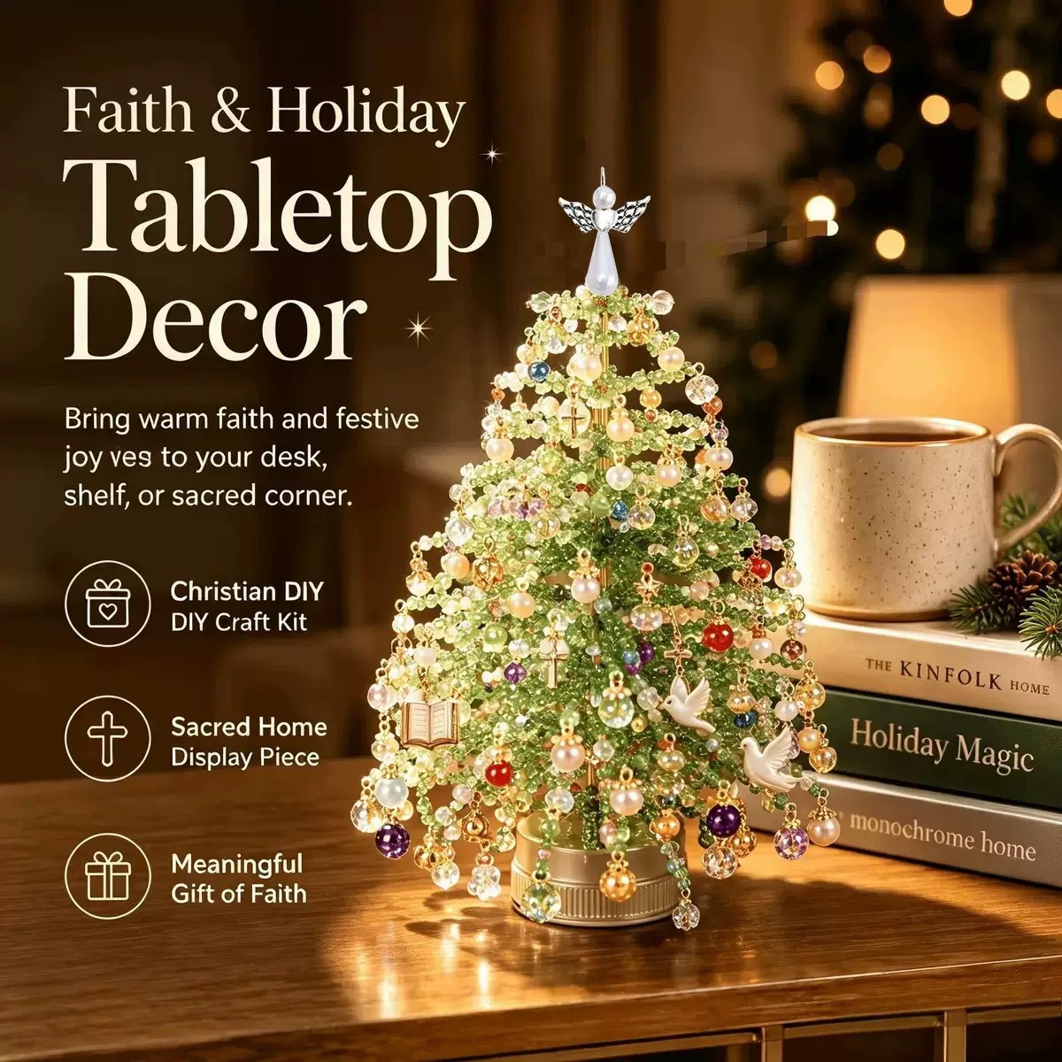 Multi‑Theme DIY Beaded Tree Cr - Home Decor Theme review and price