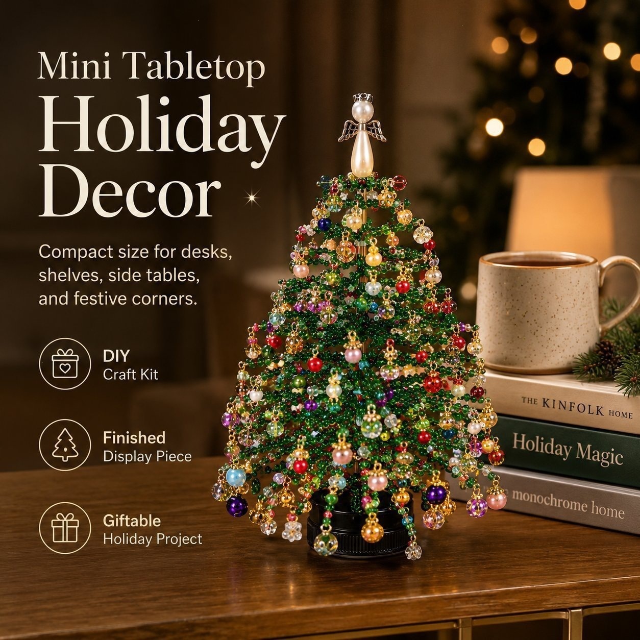 Multi‑Theme DIY Beaded Tree Cr - Home Decor Theme review and price