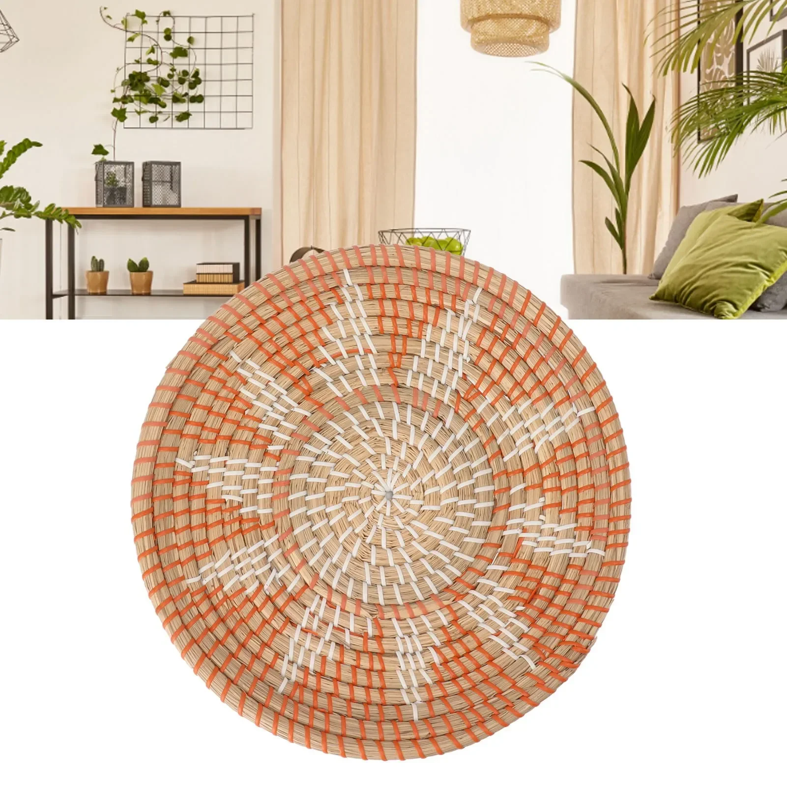 Round Grass Wall Ornaments 35c - Rattan Plant Basket review and price