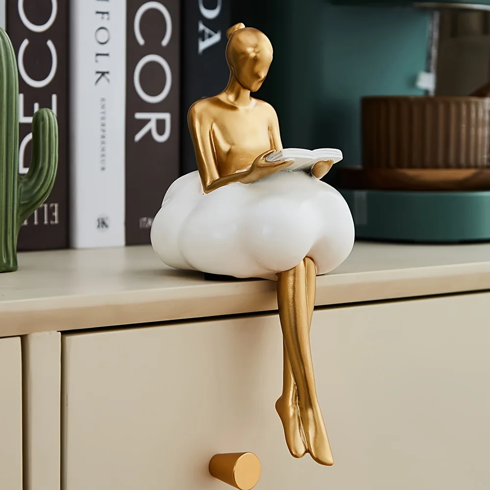 Cloud Girl Sculpture Abstract  - Home Decor Y2K review and price