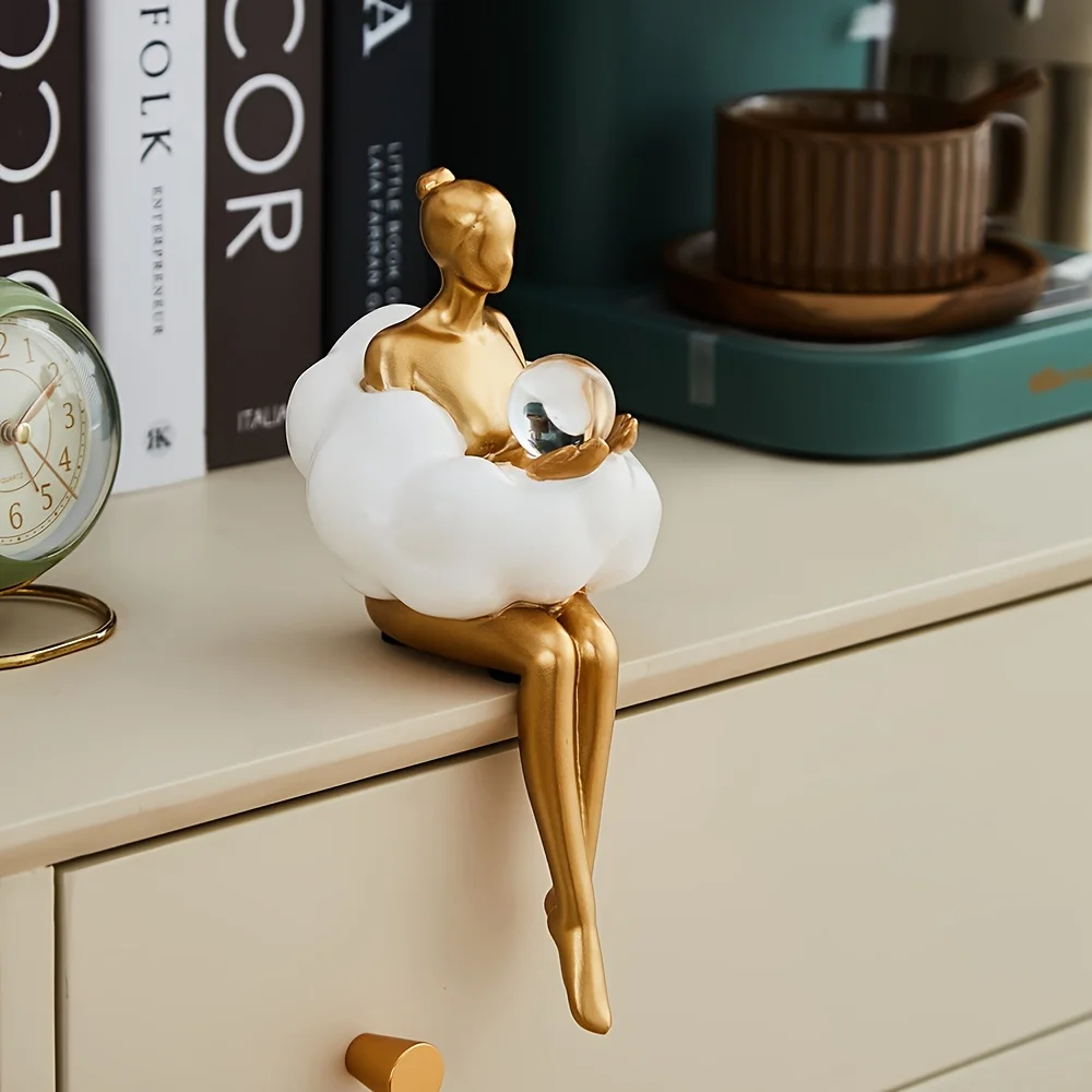Cloud Girl Sculpture Abstract  - Home Decor Y2K review and price