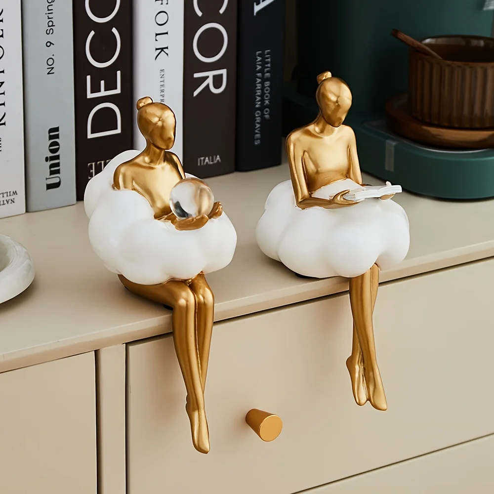 Cloud Girl Sculpture Abstract  - Home Decor Y2K review and price