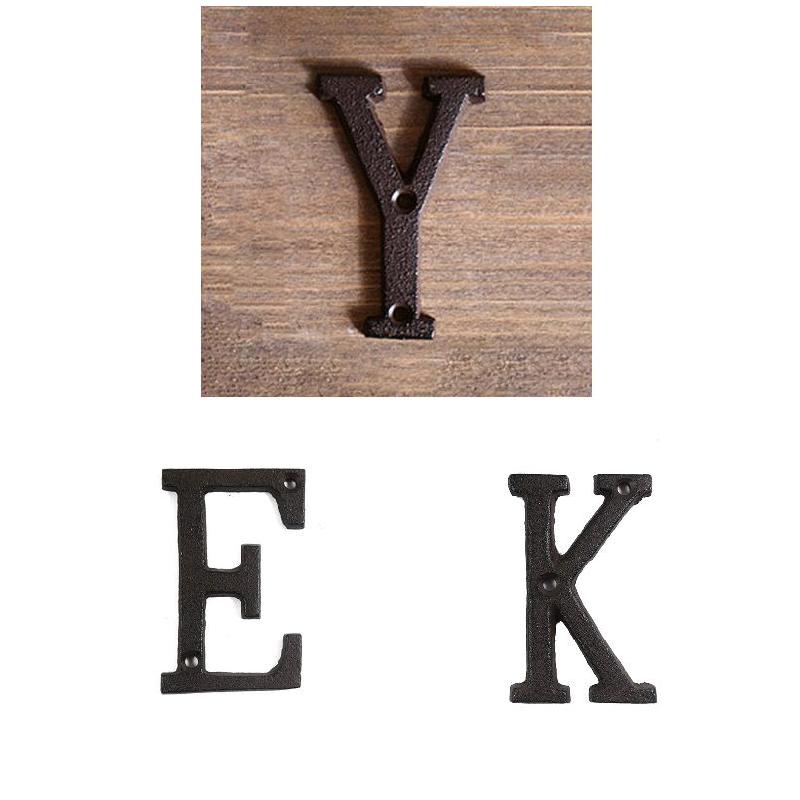 Metal Letters Numbers Cast Iro - Home Decor Y2K review and price