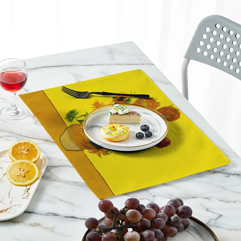 New Van Gogh Oil Painting Tabl - Linen Table Runner review and price