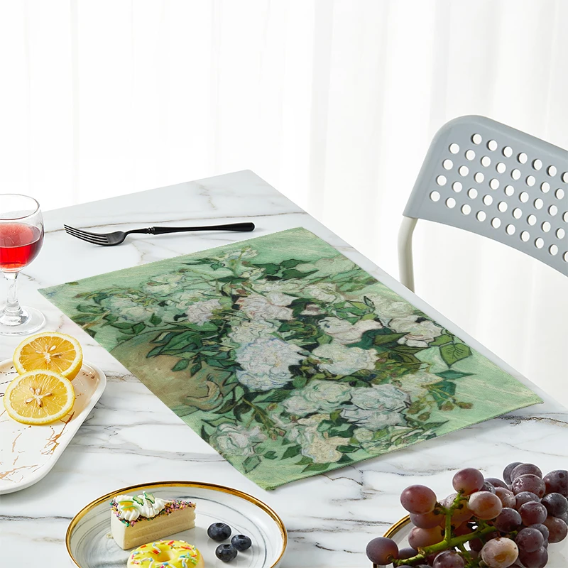 New Van Gogh Oil Painting Tabl - Linen Table Runner review and price