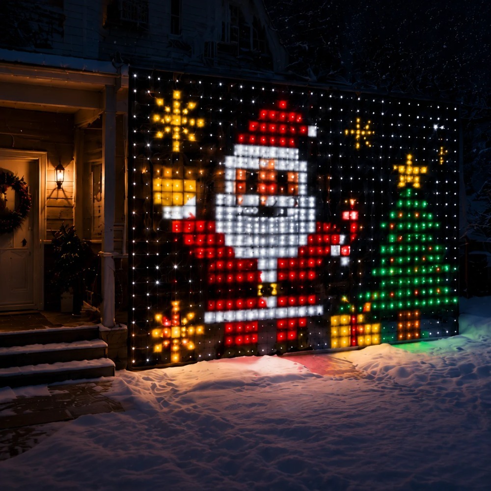 LED Pixel Curtain Lights Bluet - Home Decor Free App review and price