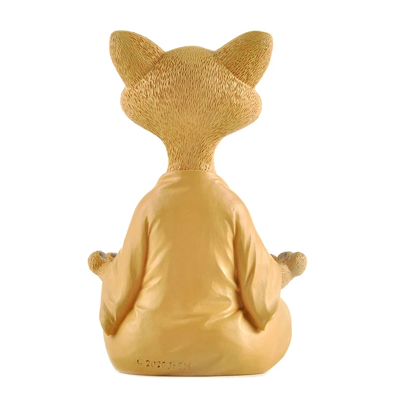Meditation Cat Sculpture Garde - Home Decor Za review and price