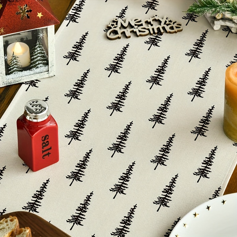 Simple Christmas Tree Table Ru - Linen Table Runner review and price