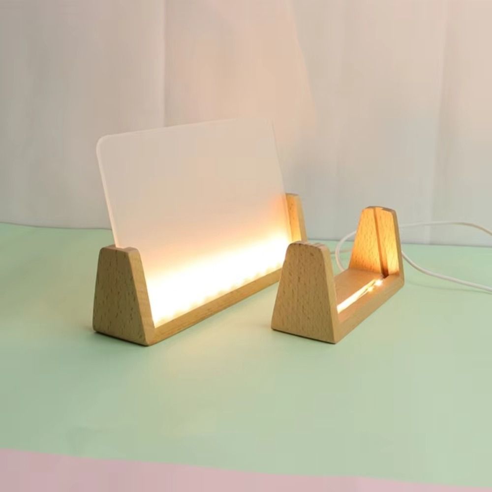 Warm Light Wooden Lighted Base - Bamboo Photo Frame review and price