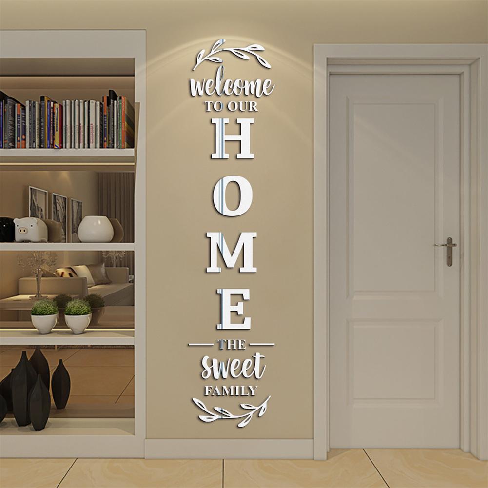 English Letters 3D Mirror Wall - Home Decor Y2K review and price