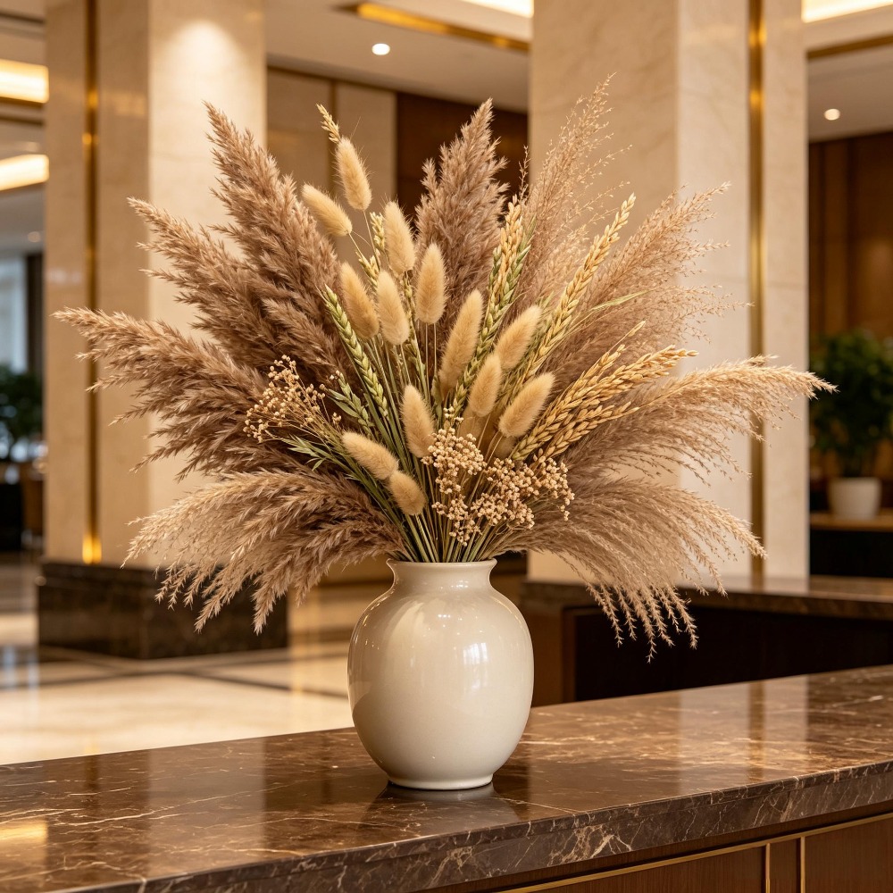 1 Bunch Mixed Dried Flowers Bo - Pampas Grass Decor review and price