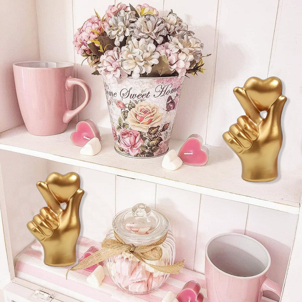 Heart Hand Gesture Statues Scu - Home Decor Y2K review and price