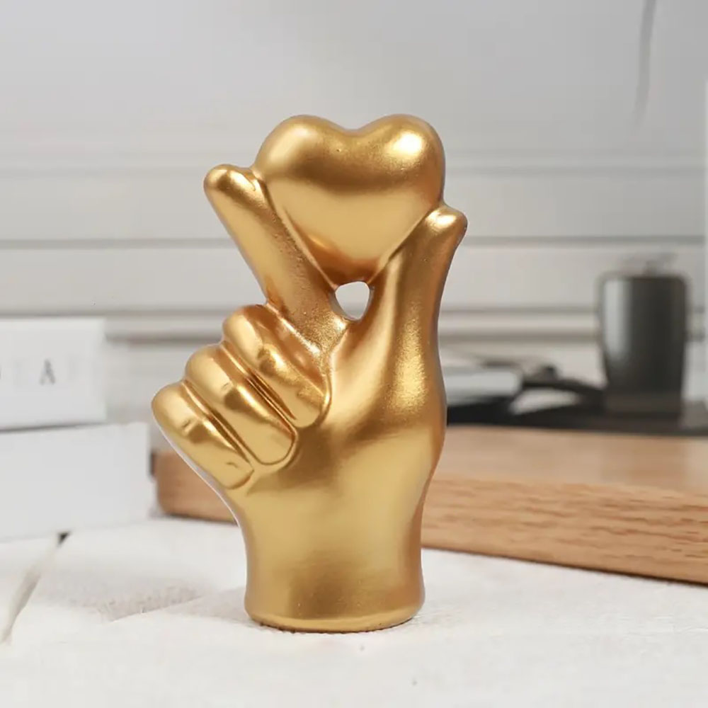 Heart Hand Gesture Statues Scu - Home Decor Y2K review and price