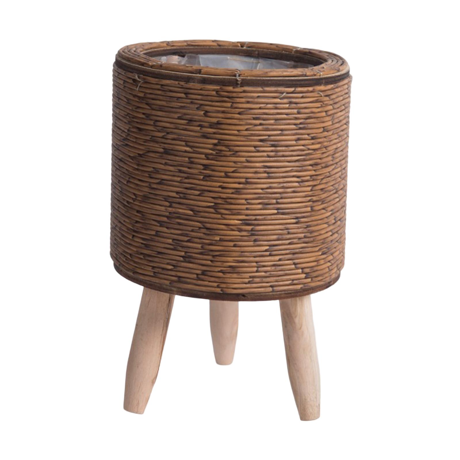 2x Legged Woven Basket for Pla - Rattan Plant Basket review and price
