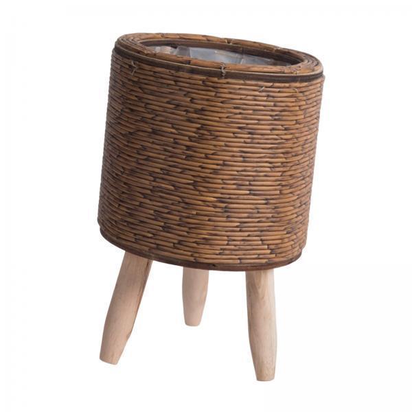 2x Legged Woven Basket for Pla - Rattan Plant Basket review and price