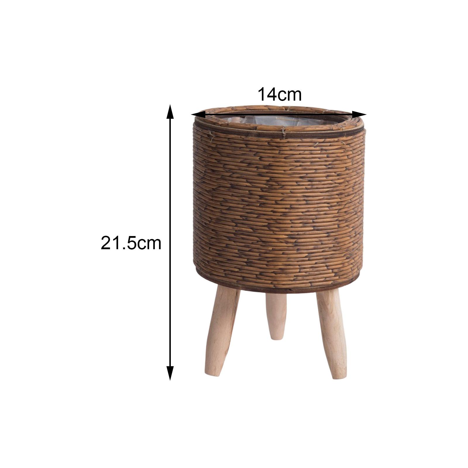 2x Legged Woven Basket for Pla - Rattan Plant Basket review and price