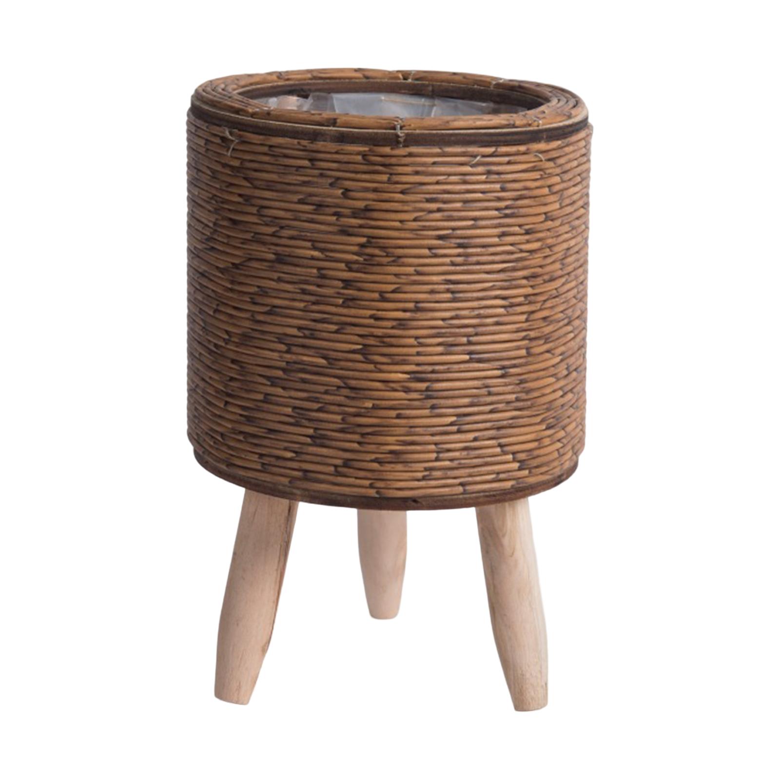 2x Legged Woven Basket for Pla - Rattan Plant Basket review and price