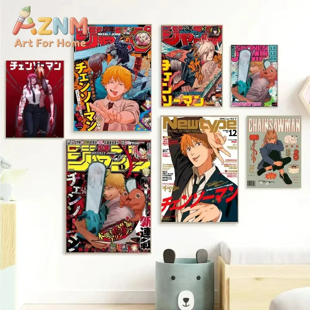 AZNM Chainsaw Man Anime Canvas - Home Decor Magazine review and price