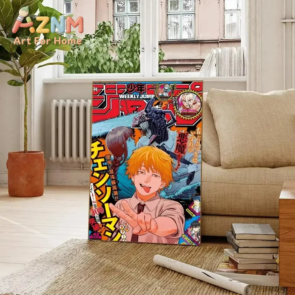 AZNM Chainsaw Man Anime Canvas - Home Decor Magazine review and price