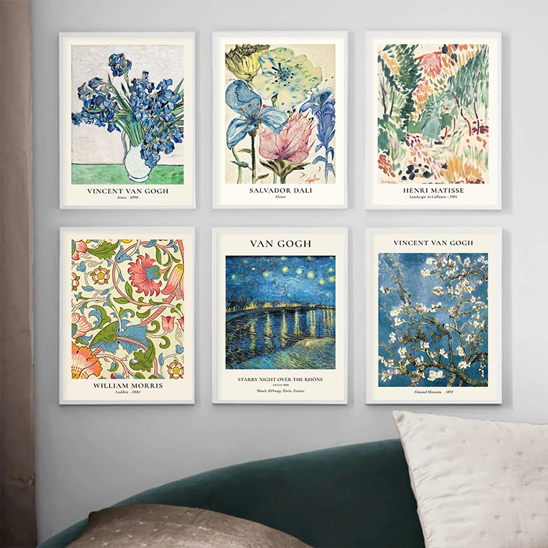 Van Gogh Star Vase Series Wall - Home Decor Za review and price