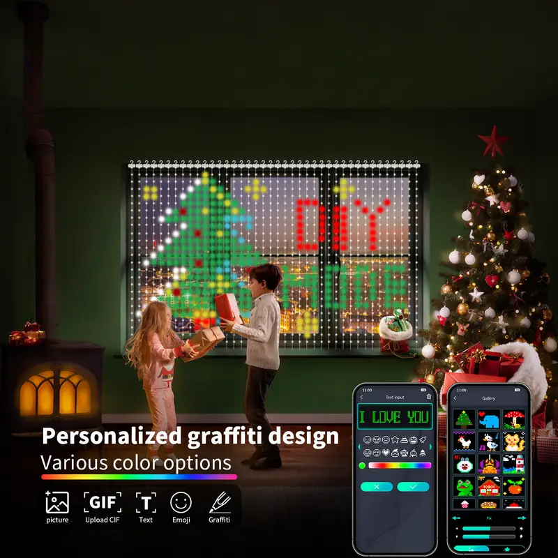 2*2M/3*3M 400LED Smart Curtain - Home Decor Free App review and price