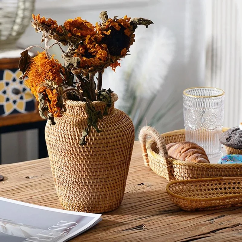 Wicker Basket Rattan Hanging F - Rattan Plant Basket review and price