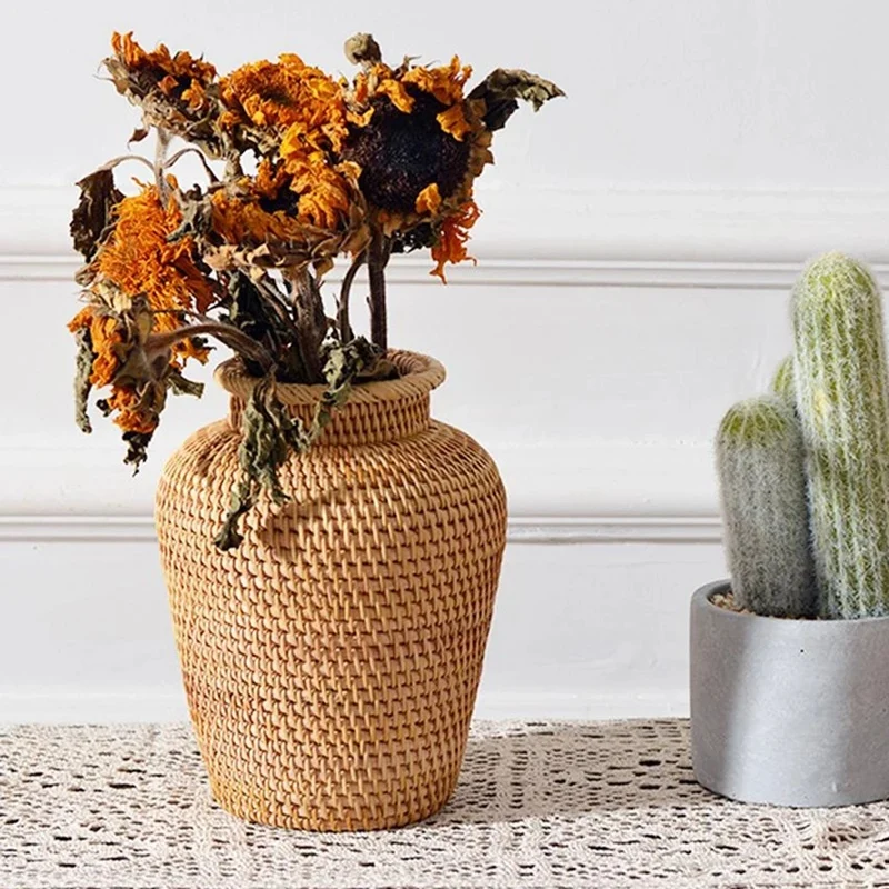 Wicker Basket Rattan Hanging F - Rattan Plant Basket review and price