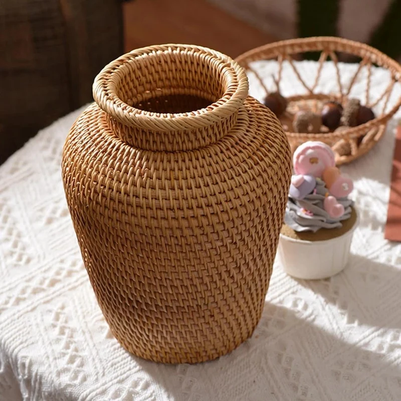 Wicker Basket Rattan Hanging F - Rattan Plant Basket review and price