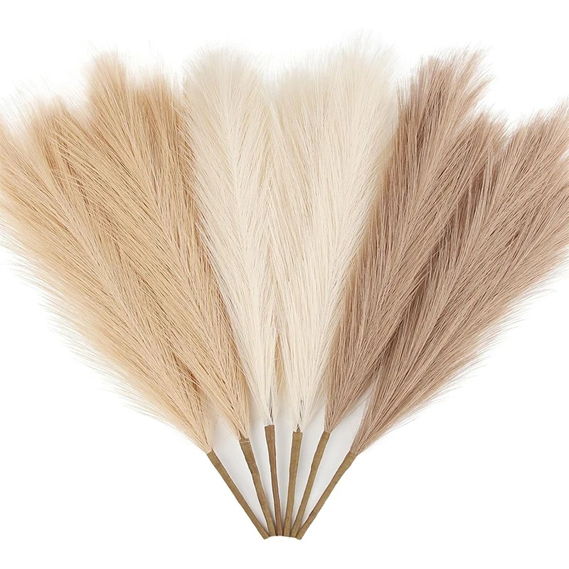 5/10Pcs 55CM Artificial Pampas - Pampas Grass Decor review and price