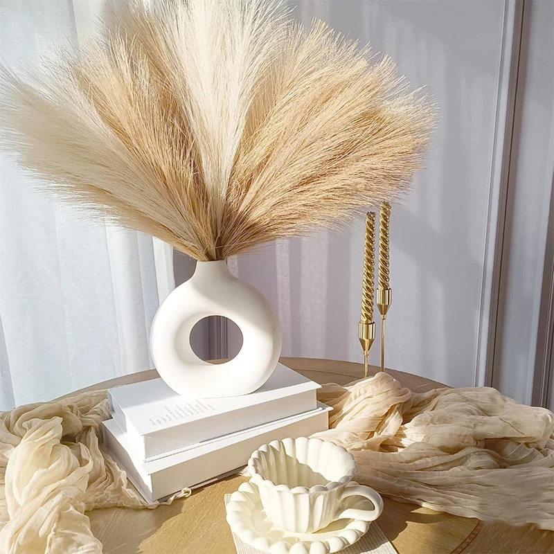 5/10Pcs 55CM Artificial Pampas - Pampas Grass Decor review and price