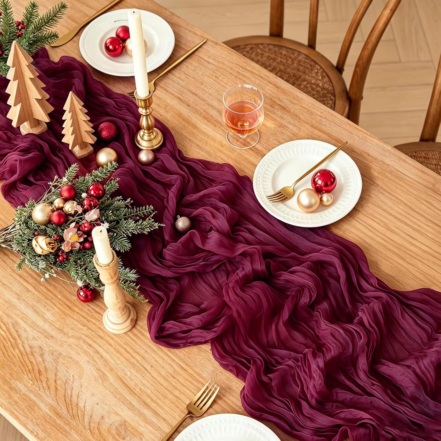 10Pcs Cheesecloth Table Runner - Linen Table Runner review and price