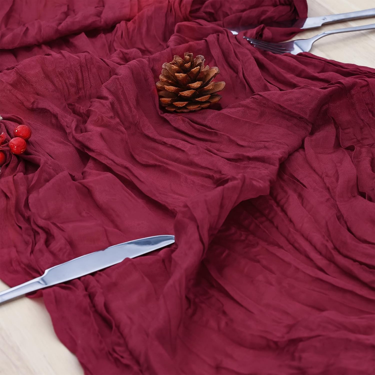 10Pcs Cheesecloth Table Runner - Linen Table Runner review and price