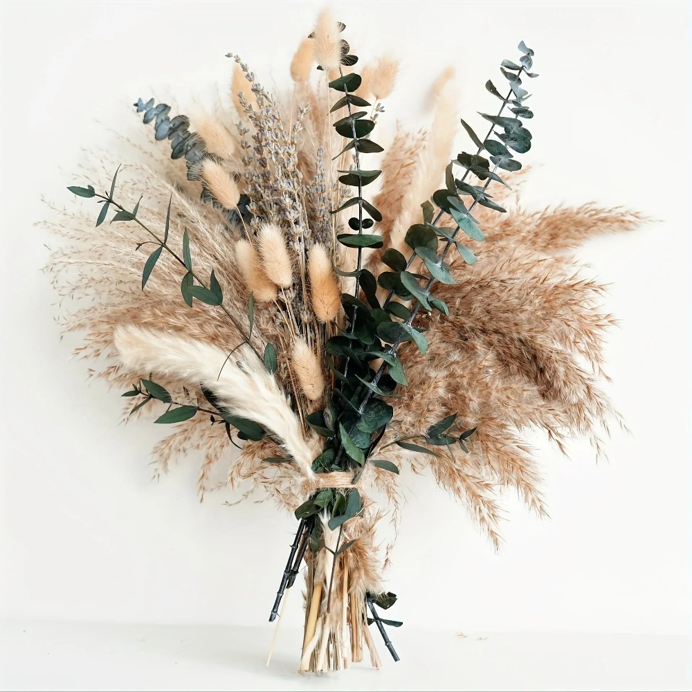 80Pieces Natural Dried Flowers - Pampas Grass Decor review and price