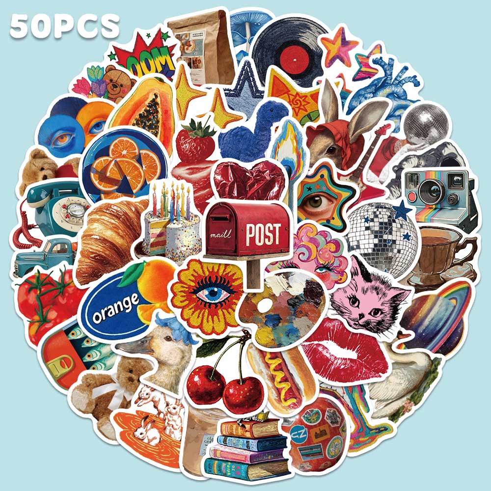 50pcs Vintage Y2K Sticker Fash - Home Decor Magazine review and price