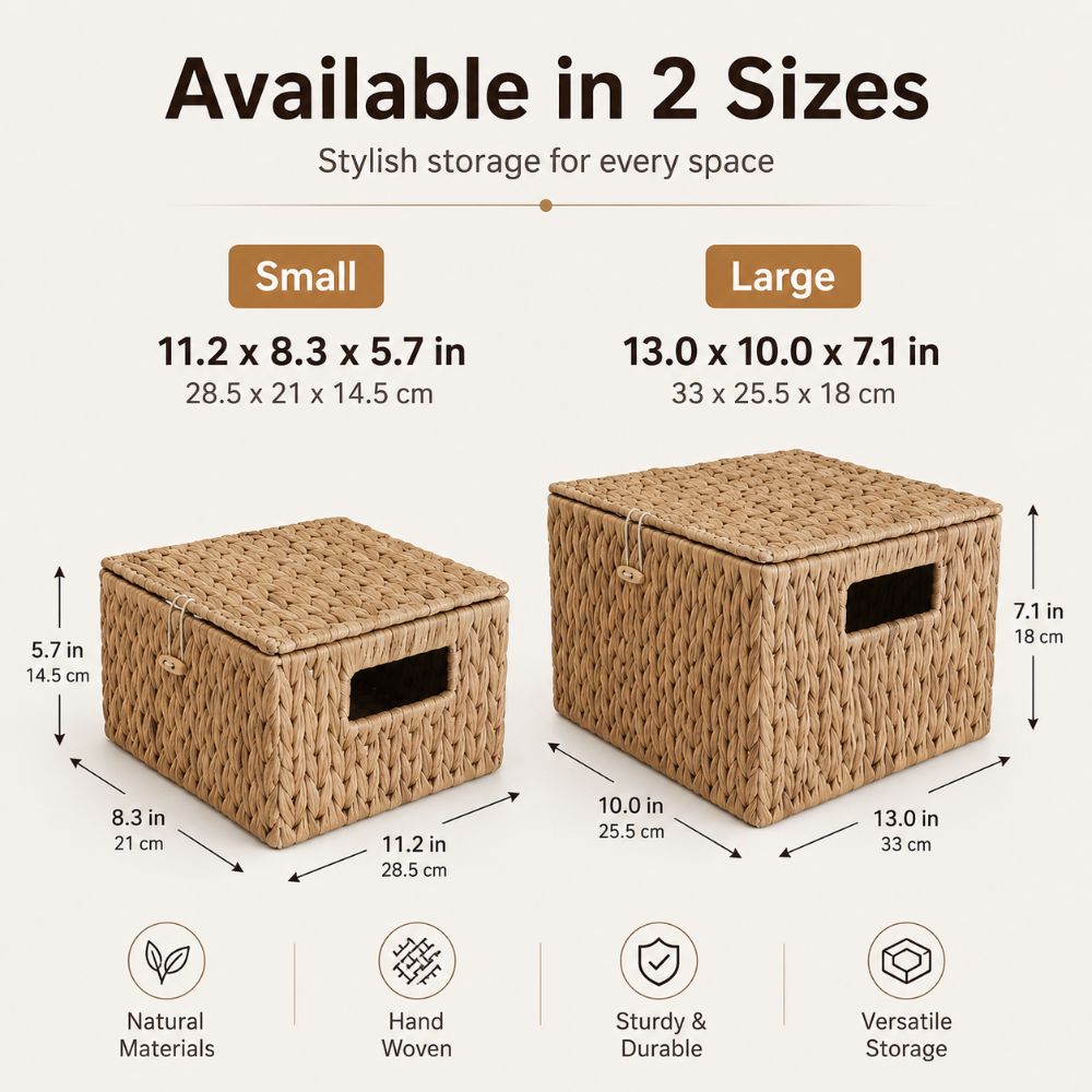 Water Hyacinth Wicker Storage  - Rattan Plant Basket review and price
