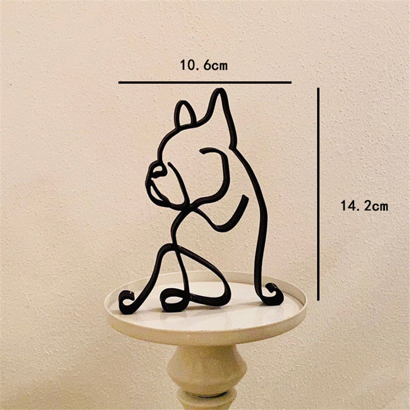 Dog Art Sculpture Metal Dog Ab - Home Decor Y2K review and price