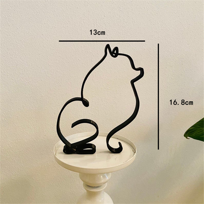 Dog Art Sculpture Metal Dog Ab - Home Decor Y2K review and price