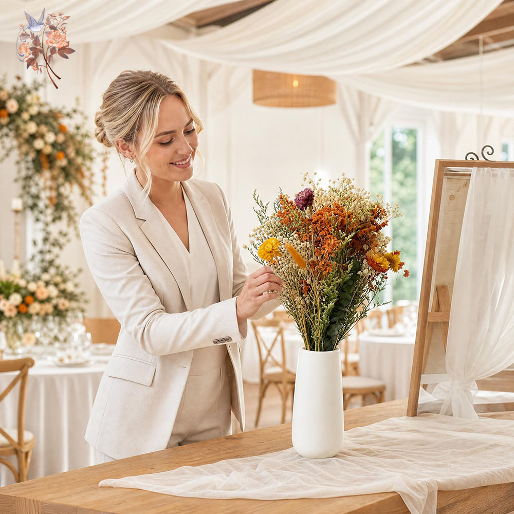 Autumn Dried Flowers Bouquet N - Pampas Grass Decor review and price