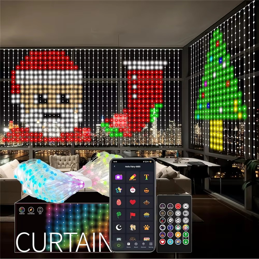 Smart RGB Pixel Curtain Lights - Home Decor Free App review and price