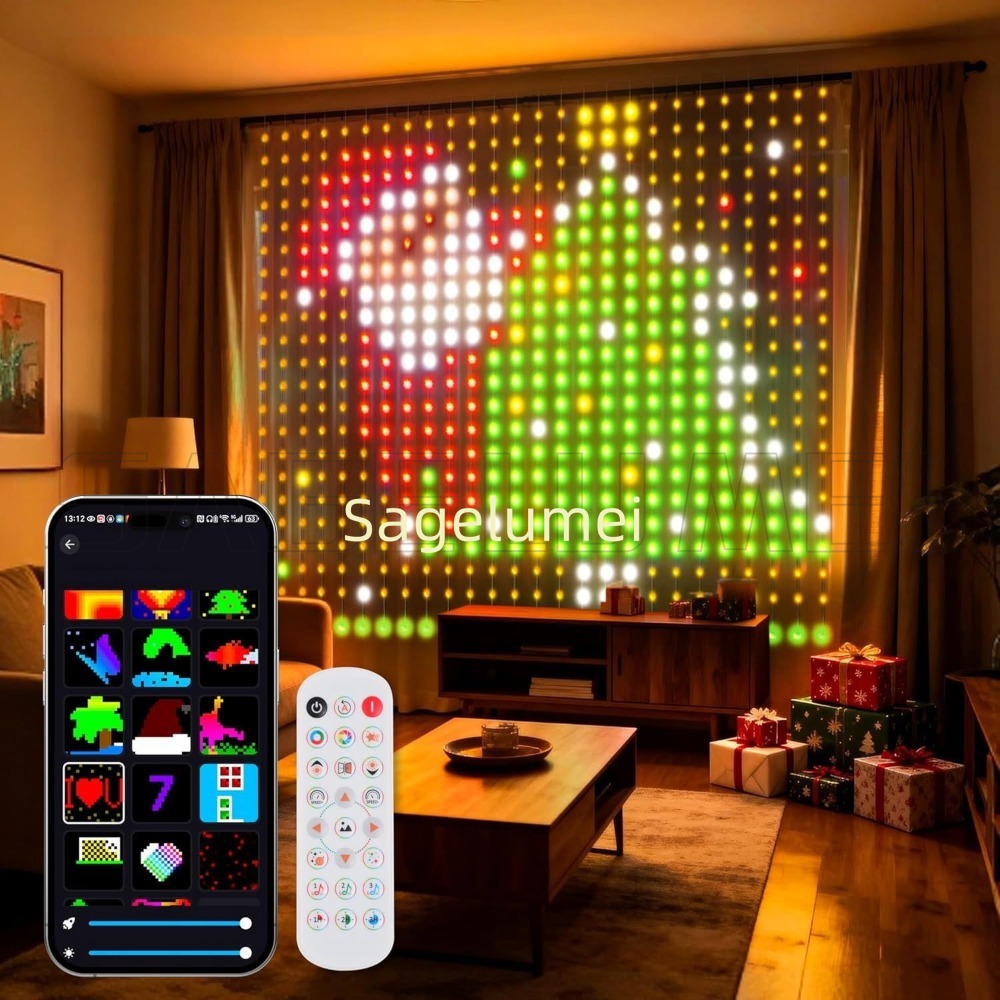 1.6M-3M Smart LED Curtain Ligh - Home Decor Free App review and price