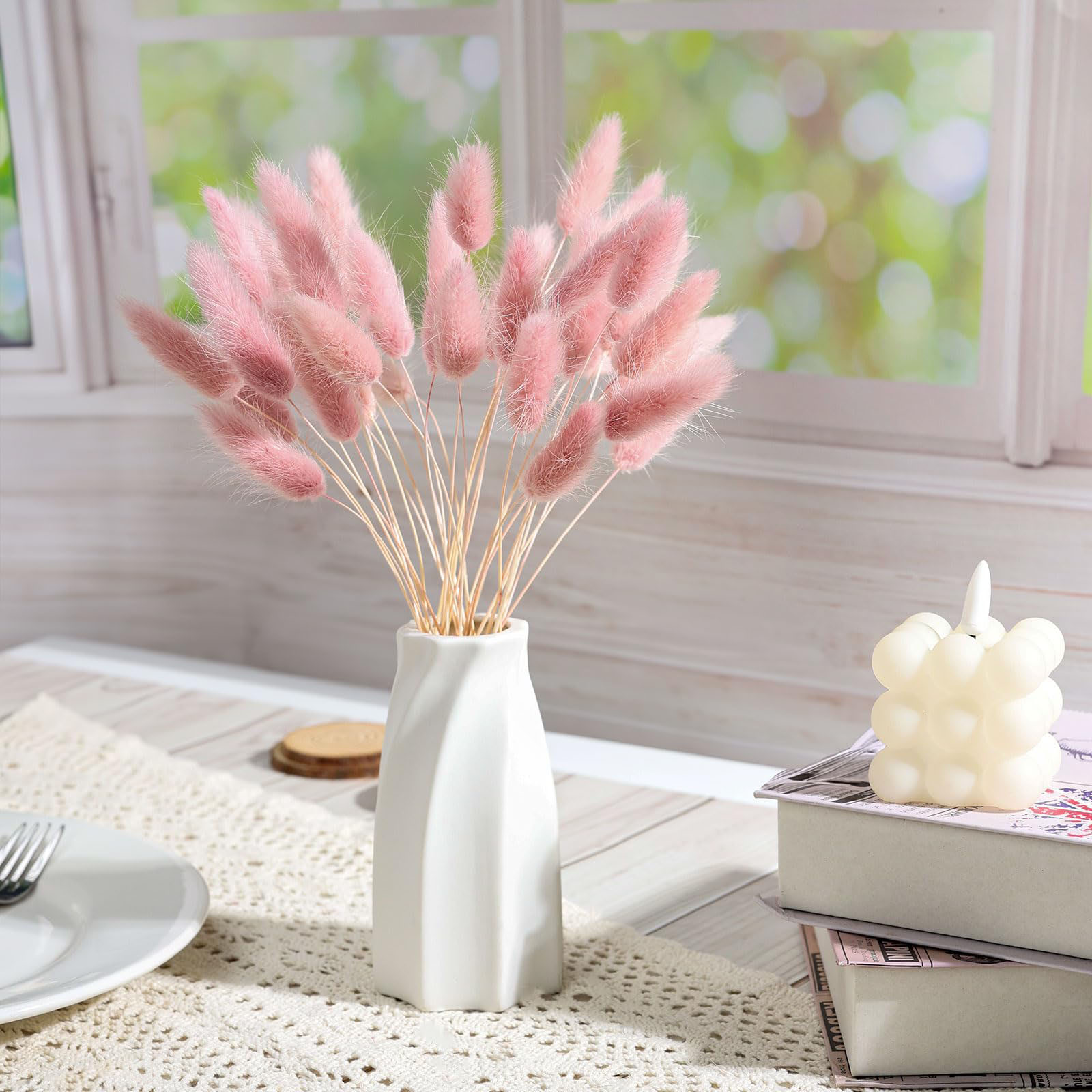 120 Stem Pink Dried Pampas Bun - Pampas Grass Decor review and price